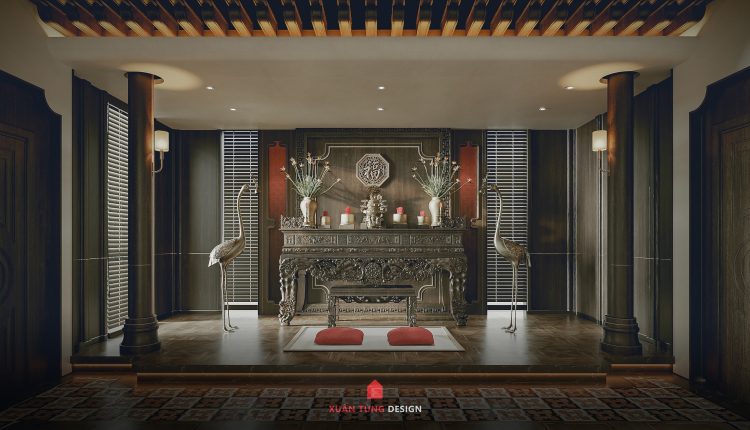 13806. Free 3ds Max Altar Room Interior Model Download By Tran Mo (1)