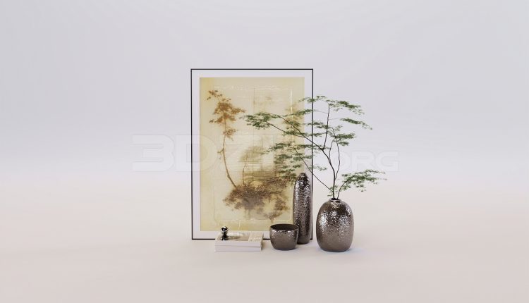 17173. Free 3ds Max Decorative Set Model Download (2)