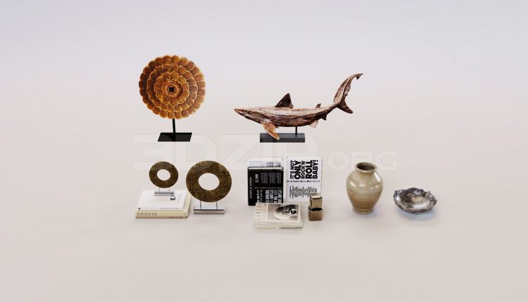 17174. Free 3ds Max Decorative Set Model Download (2)