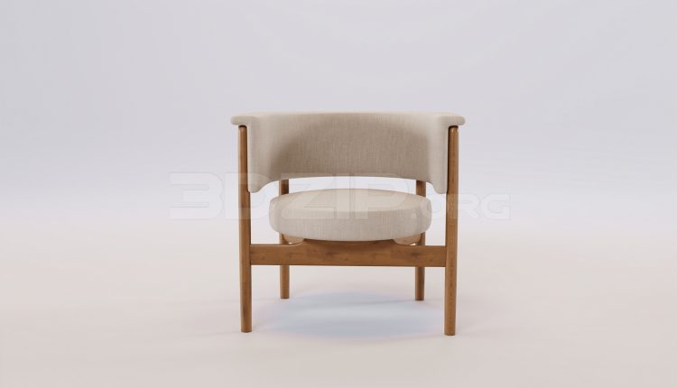 17177. Free 3ds Max Armchair Model Download (2)