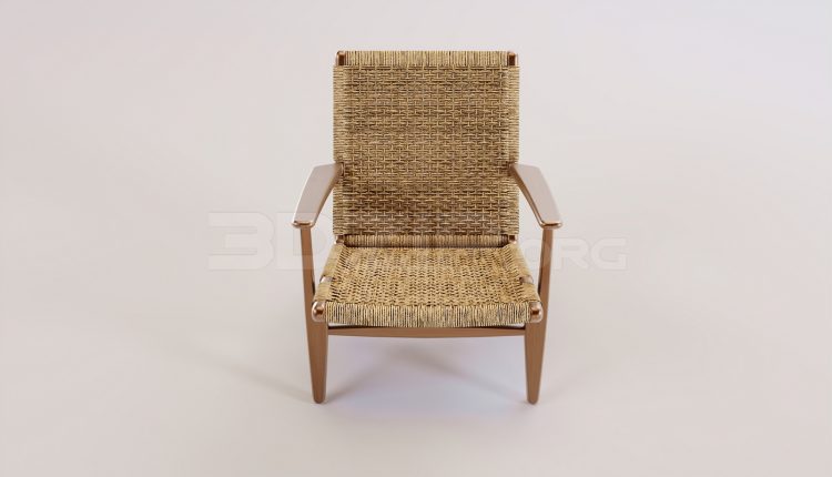 17178. Free 3ds Max Armchair Model Download (1)
