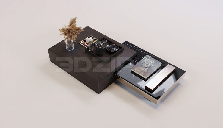 17185. Free 3ds Max Tea Table Model Download (1)