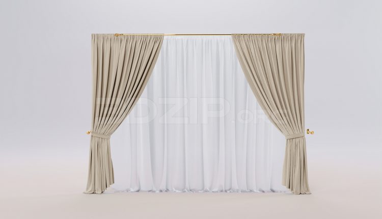 17205. Free 3ds Max Curtains Model Download (2)