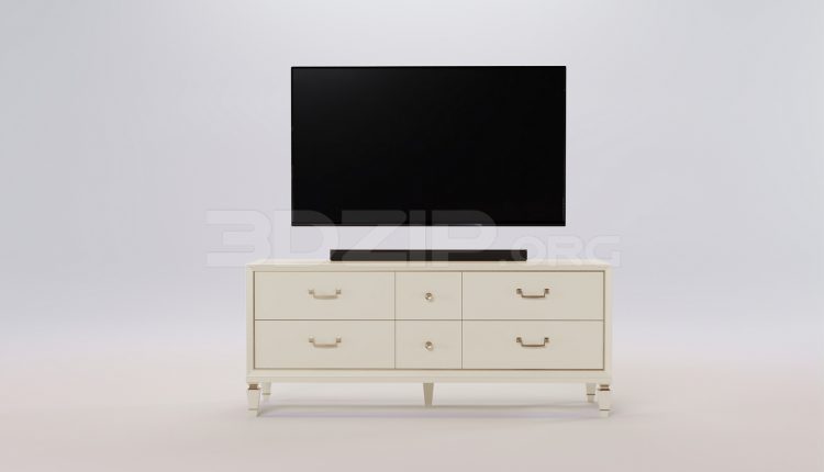 17209. Free 3ds Max Tv Cabinet Model Download (2)