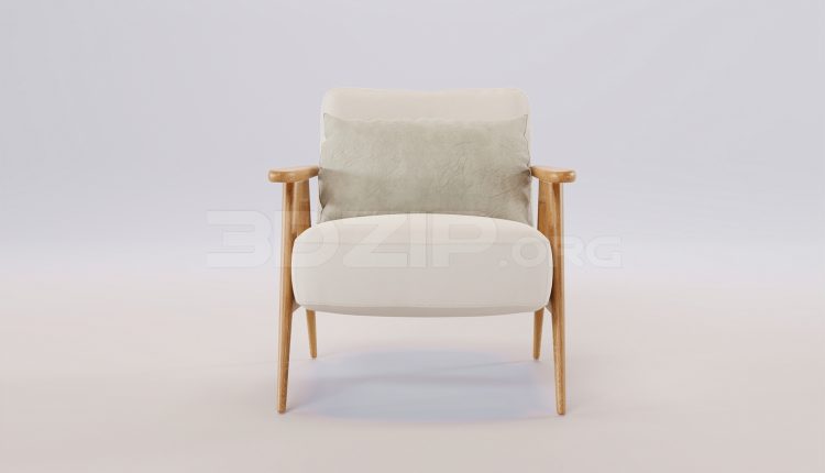 17218. Free 3ds Max Armchair Model Download (2)
