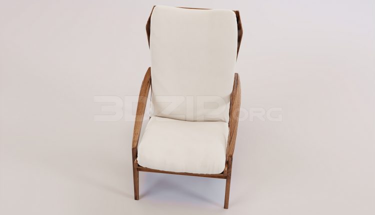 17219. Free 3ds Max Armchair Model Download (1)