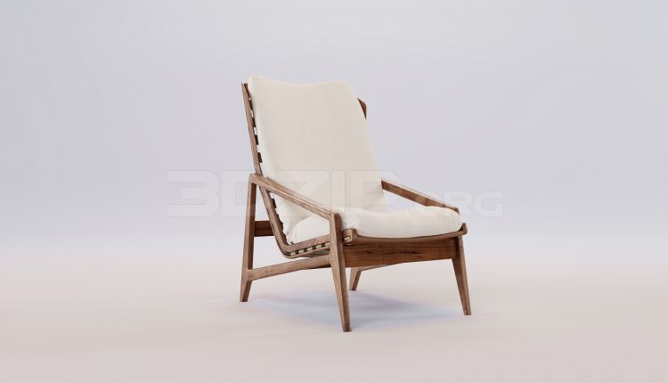 17219. Free 3ds Max Armchair Model Download (2)
