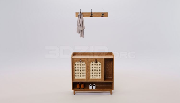17223. Free 3ds Max Shoe Cabinet Model Download (2)