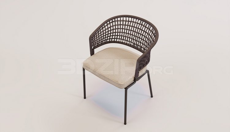 17227. Free 3ds Max Chair Model Download (1)