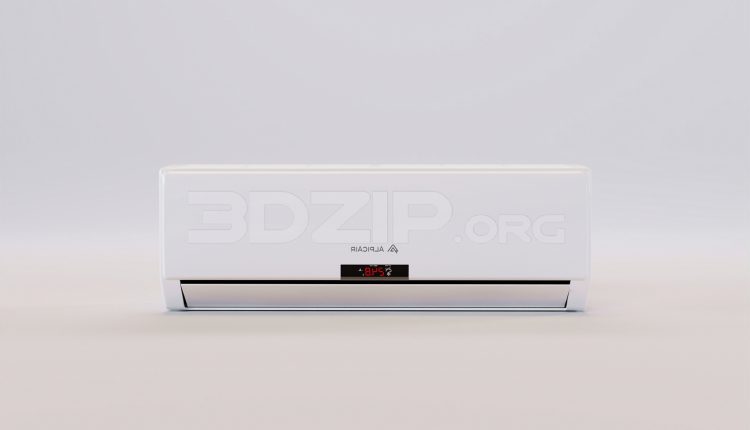 17269. Free 3ds Max Air Conditioner Model Download (1)
