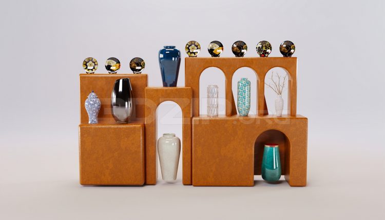 17273. Free 3ds Max Decorative Set Model Download (2)