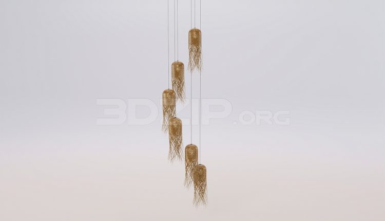 17276. Free 3ds Max Ceiling Light Model Download (2)