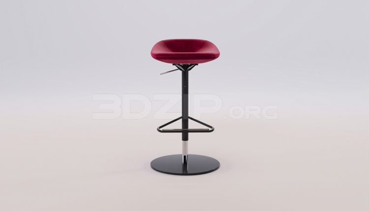 17297. Free 3ds Max Bar Stool Model Download (2)