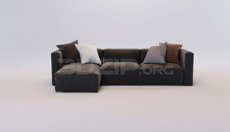 17310. Free 3ds Max Sofa Model Download (1)