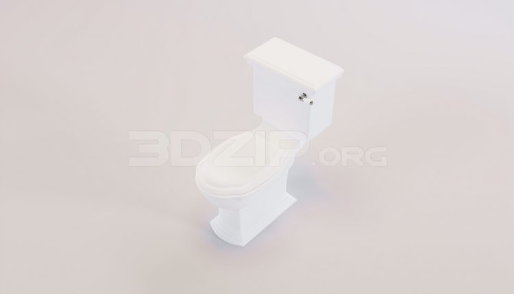 17313. Free 3ds Max Toilet Model Download (2)