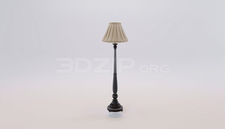 17316. Free 3ds Max Floor Lamp Model Download (2)