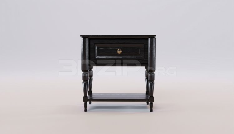 17320. Free 3ds Max Bedside Table Model Download (2)