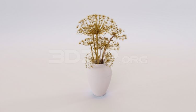 17321. Free 3ds Max Flower Model Download (1)