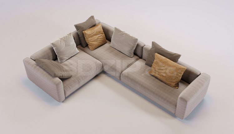 17328. Free 3ds Max Sofa Model Download (2)