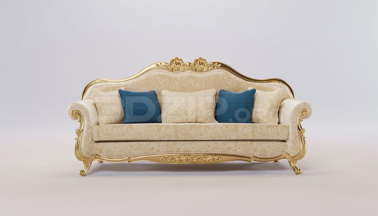 17331. Free 3ds Max Sofa Model Download (1)