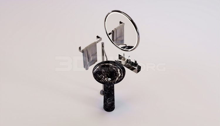 17338. Free 3ds Max Lavabo Model Download (2)