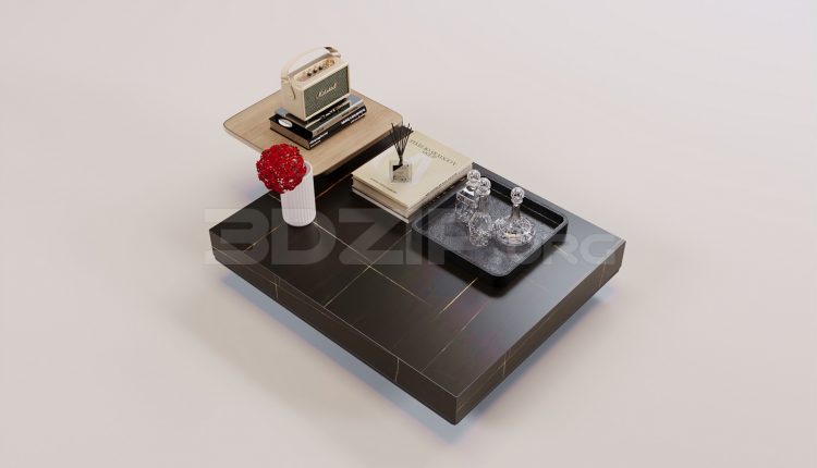 17350. Free 3ds Max Tea Table Model Download (2)