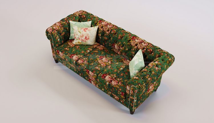 17374. Free 3ds Max Sofa Model Download (1)