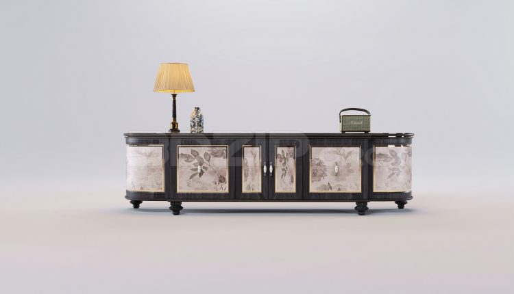 17387. Free 3ds Max Tv Cabinet Model Download (1)