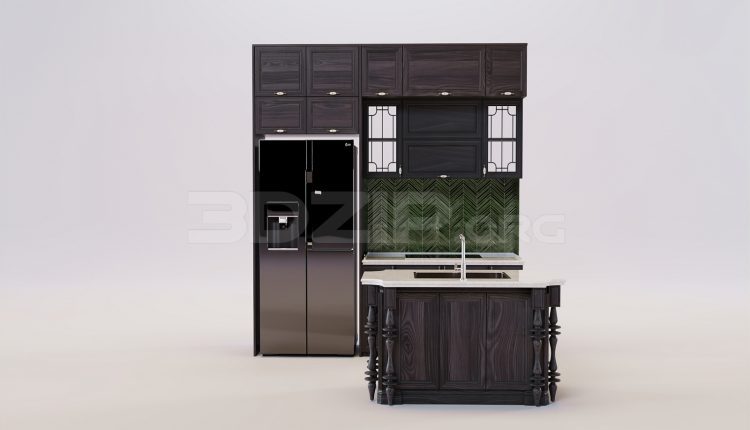 17388. Free 3ds Max Kitche Model Download (2)
