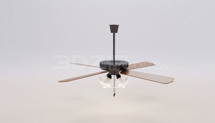 17408. Free 3ds Max Ceiling Fans Model Download (1)
