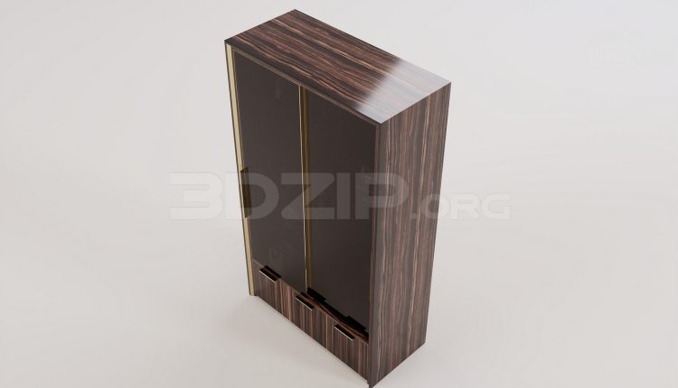 17418. Free 3ds Max Wardrobe Model Download (2)