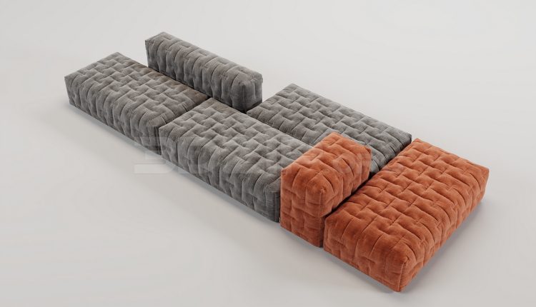 17428. Free 3ds Max Sofa Model Download (1)