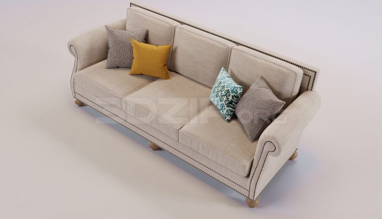 17461. Free 3ds Max Sofa Model Download (1)
