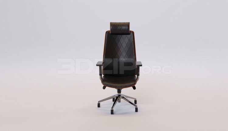 17467. Free 3ds Max Office Chair Model Download (1)