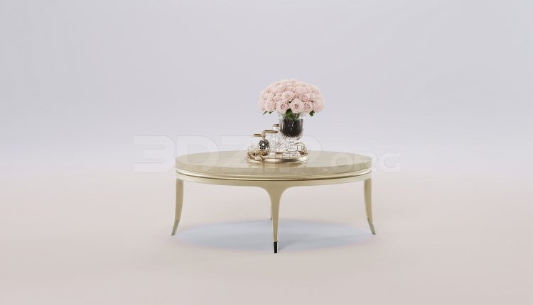 17478. Free 3ds Max Tea Table Model Download (1)
