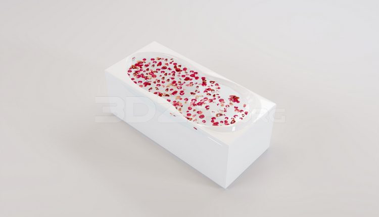 17498. Free 3ds Max Bathtub Model Download (1)