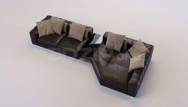 17526. Free 3ds Max Sofa Model Download (1)