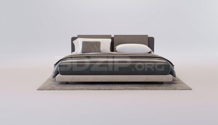 17539. Free 3ds Max Bed Model Download (2)