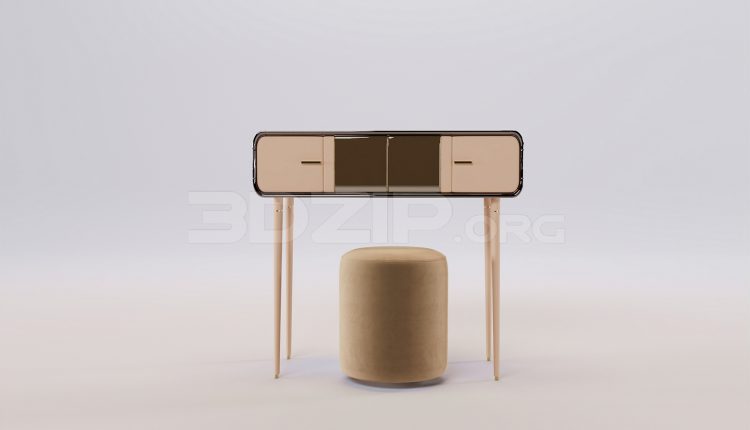 17541. Free 3ds Max Dressing Table Model Download (2)