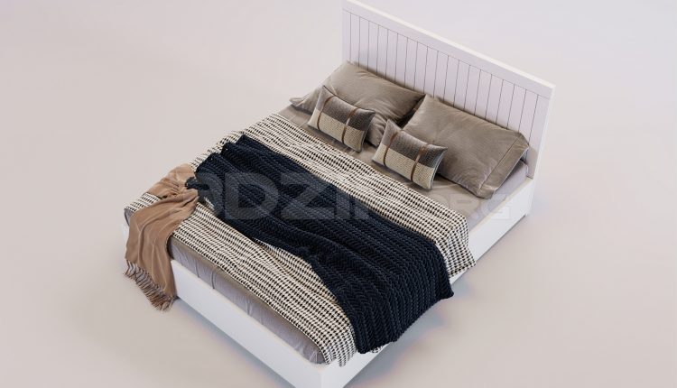 17543. Free 3ds Max Bed Model Download (1)