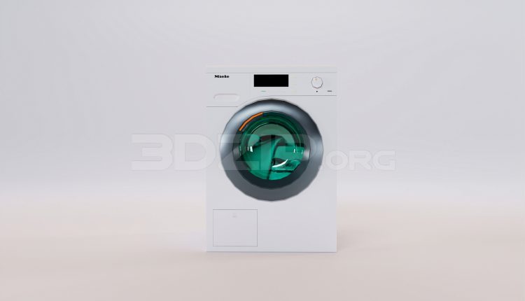 17545. Free 3ds Max Washing Machine Model Download (2)