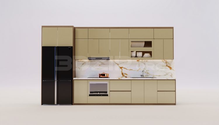 17547. Free 3ds Max Kitchen Model Download (1)