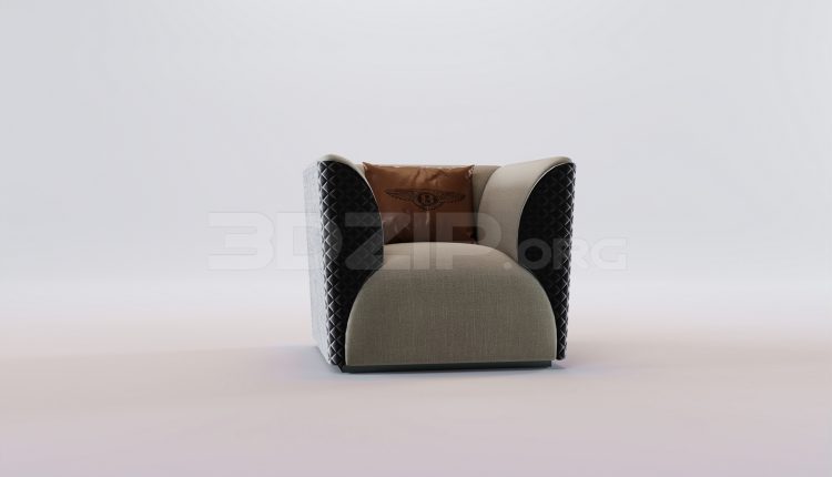 17557. Free 3ds Max Armchair Model Download (2)