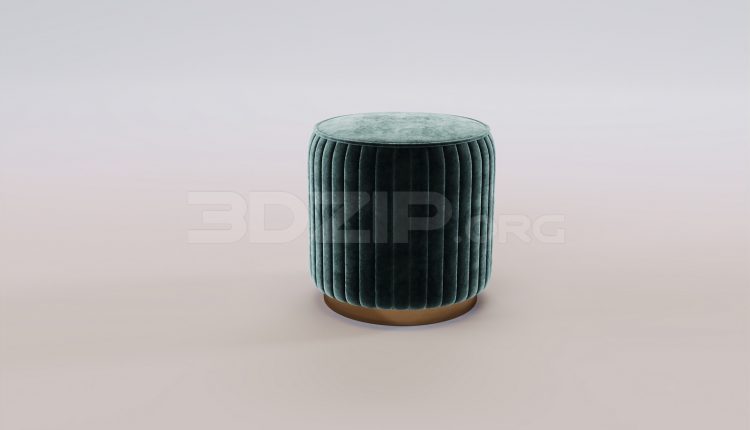 17558. Free 3ds Max Stool Model Download (1)
