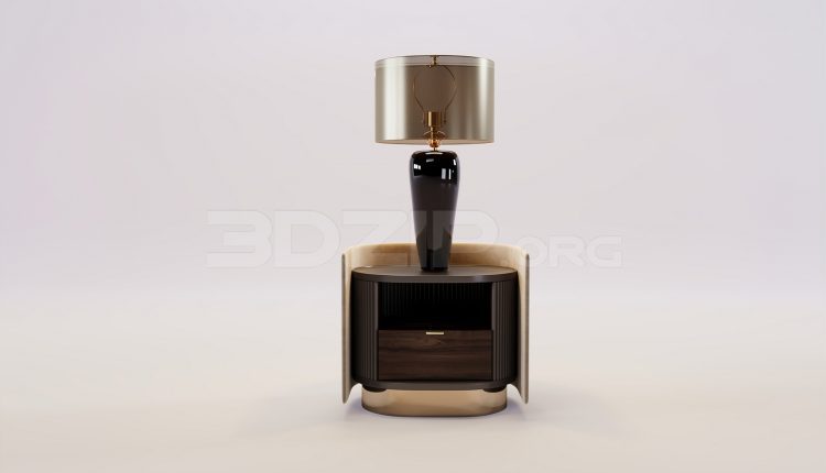 17560. Free 3ds Max Bedside Table Model Download (1)
