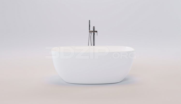 17563. Free 3ds Max Bathtub Model Download (2)