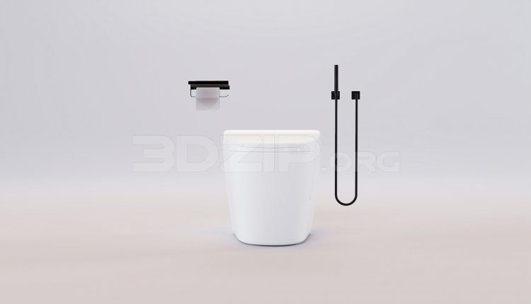 17569. Free 3ds Max Toilet Model Download (2)