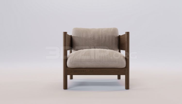 17572. Free 3ds Max Armchair Model Download (2)
