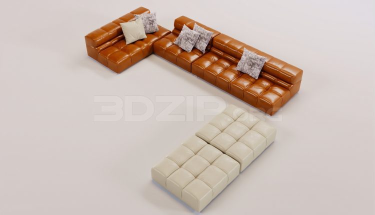 17574. Free 3ds Max Sofa Model Download (1)