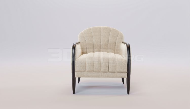 17577. Free 3ds Max Armchair Model Download (2)